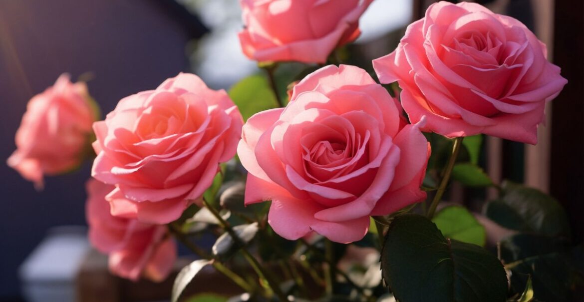beautiful-blooming-pink-roses