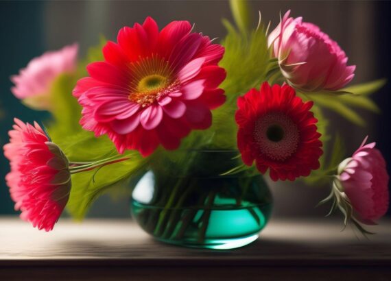 flowers-is-table-with-green-vase